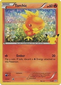 Torchic - 11/25 - Holo - McDonald's 25th Anniversary Promo