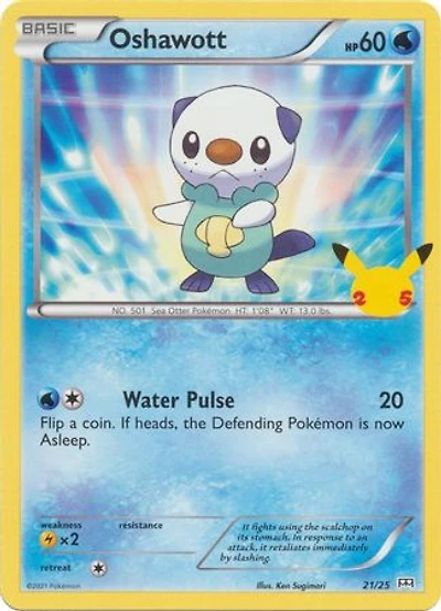 Oshawott - 21/25 - McDonald's 25th Anniversary Promo
