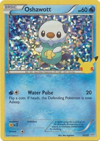 Oshawott - 21/25 - Holo - McDonald's 25th Anniversary Promo