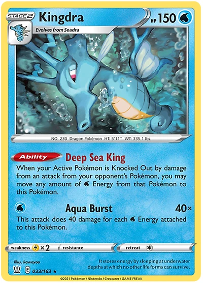 Kingdra - 033/163 - Holo Rare