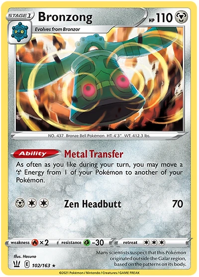 Bronzong - 102/163 - Holo Rare