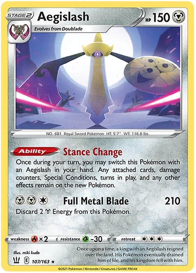 Aegislash - 107/163 - Holo Rare
