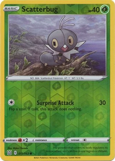 Scatterbug - 011/163 - Common - Reverse Holo