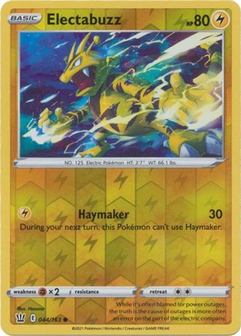Electabuzz - 044/163 - Common - Reverse Holo