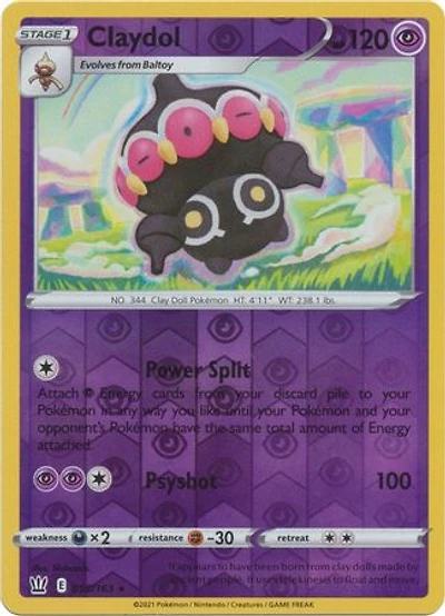 Claydol - 058/163 - Rare - Reverse Holo