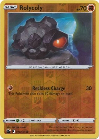 Rolycoly - 078/163 Common Reverse Holo