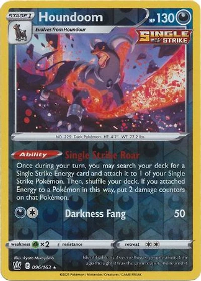 Houndoom - 096/163 - Holo Rare - Reverse Holo