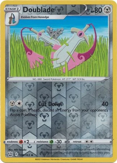 Doublade - 106/163 - Uncommon - Reverse Holo