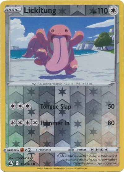 Lickitung - 113/163 - Common - Reverse Holo