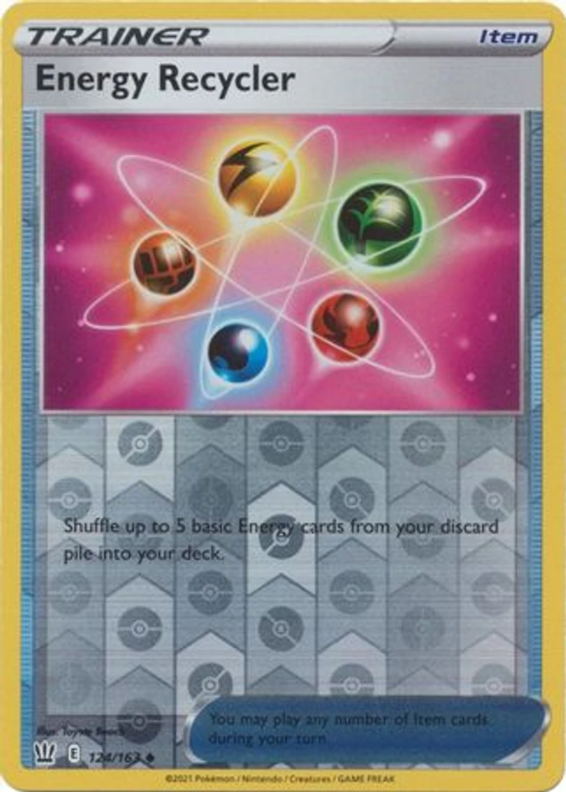 Energy Recycler - 124/163 - Uncommon - Reverse Holo