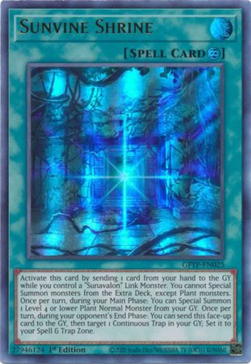 Sunvine Shrine - GFTP-EN025 - Ultra Rare - 1st Edition