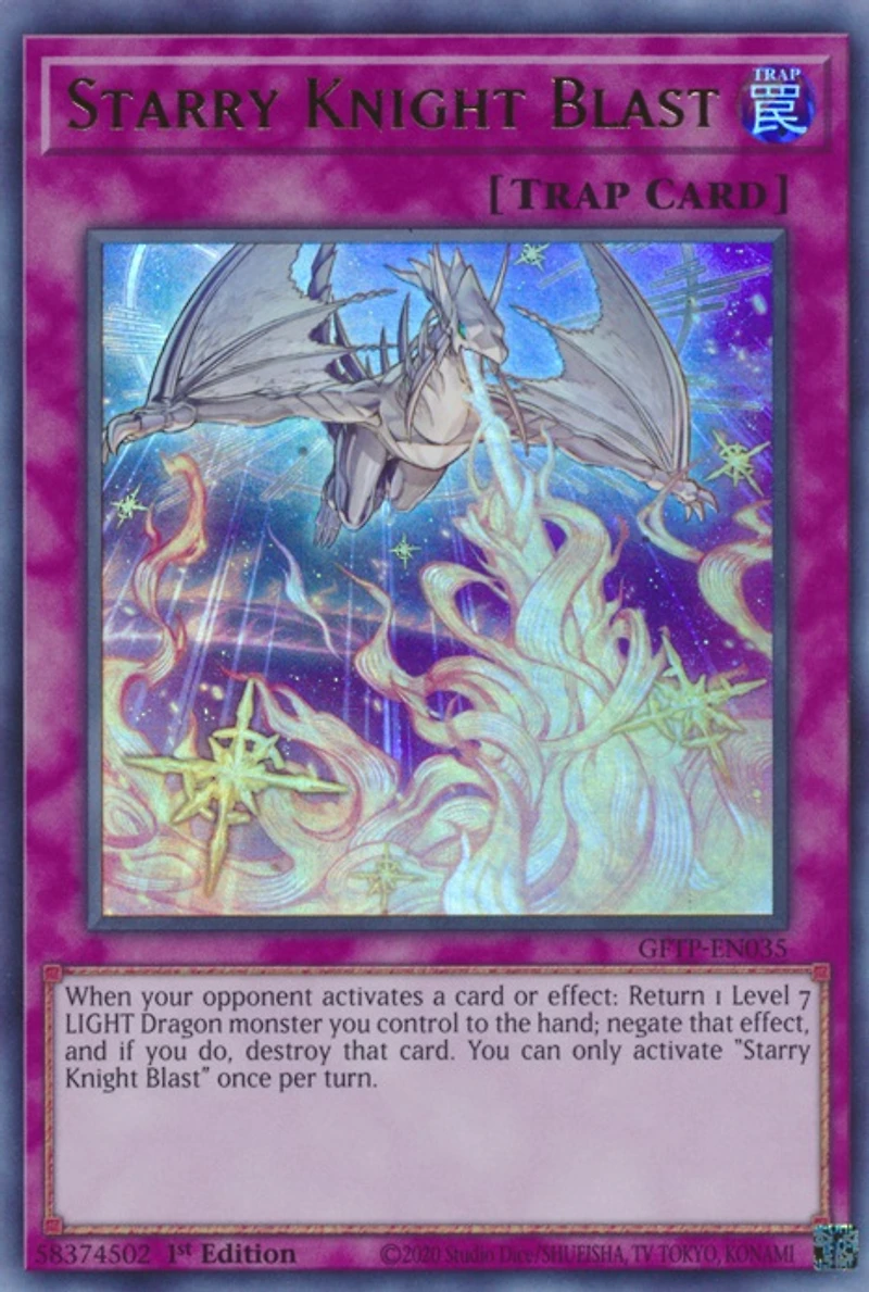 Starry Knight Blast - GFTP-EN035 - Ultra Rare - 1st Edition