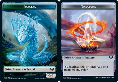 Fractal Token // Treasure - Foil
