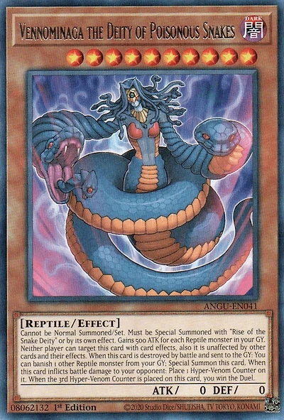 Vennominaga the Deity of Poisonous Snakes - ANGU-EN041 - Rare - 1st Edition