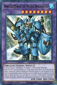 Dinoster Power, the Mighty Dracoslayer - ANGU-EN047 - Rare - 1st Edition