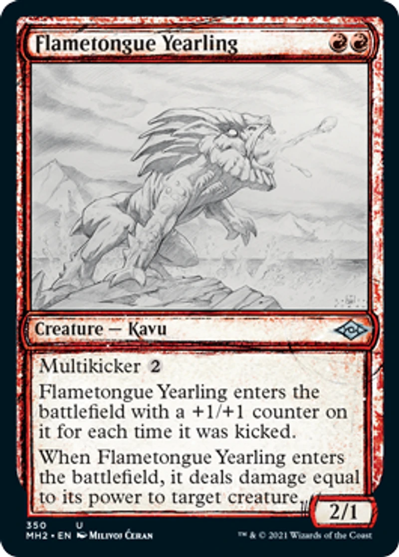 Flametongue Yearling - Foil - Showcase
