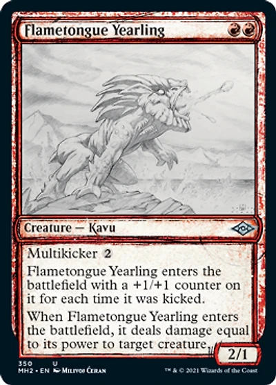 Flametongue Yearling - Foil - Showcase