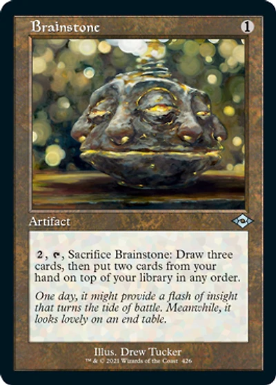 Brainstone - Foil Etched - Retro Frame