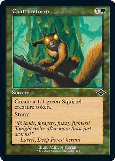 Chatterstorm - Foil - Retro Frame
