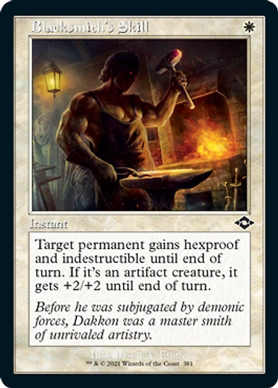 Blacksmith's Skill - Foil Etched - Retro Frame