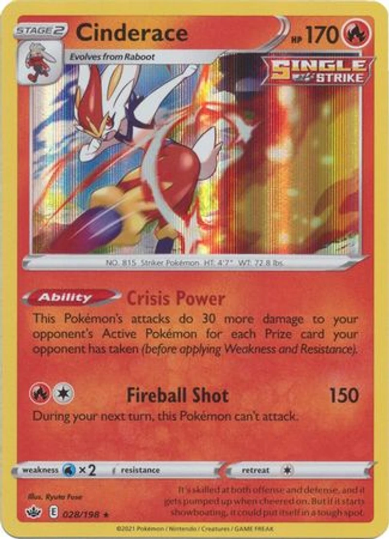 Cinderace - 028/198 - Holo Rare
