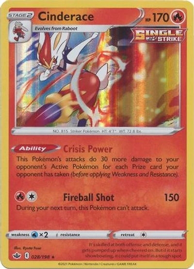 Cinderace - 028/198 - Holo Rare
