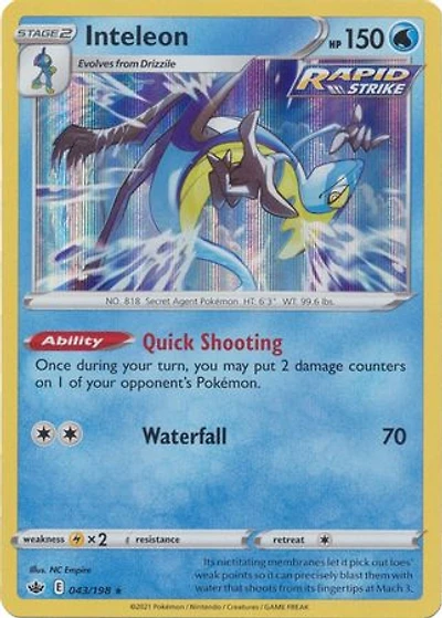 Inteleon - 043/198 - Holo Rare