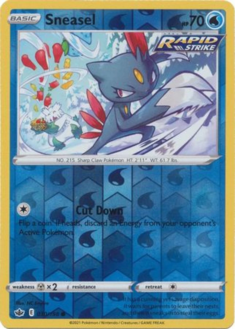 Sneasel - 030/198 - Common - Reverse Holo