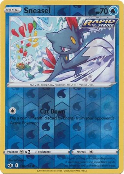 Sneasel - 030/198 - Common - Reverse Holo