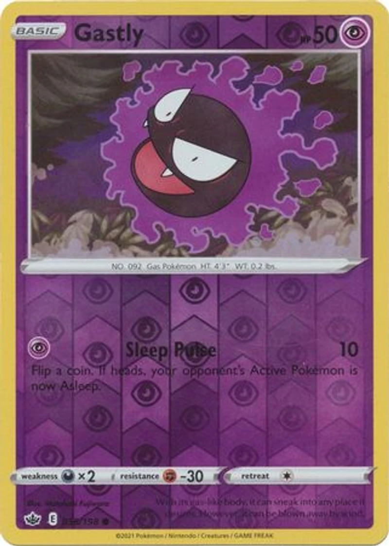 Gastly - 055/198 - Common - Reverse Holo
