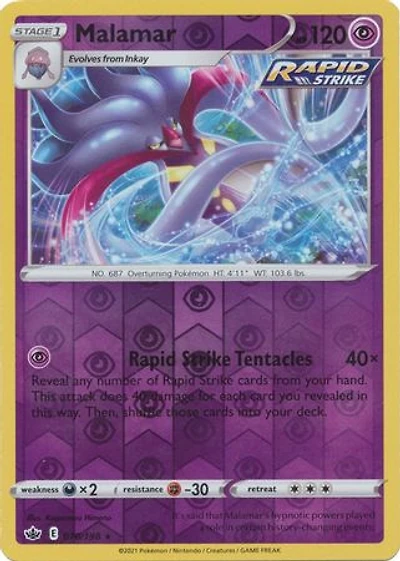 Malamar - 070/198 - Rare - Reverse Holo