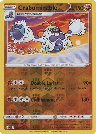 Crabominable - 085/198 - Uncommon - Reverse Holo