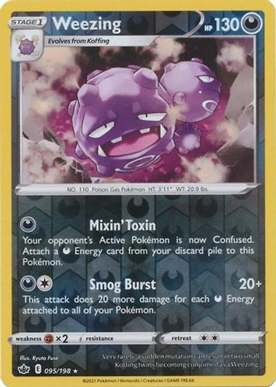 Weezing - 095/198 - Rare - Reverse Holo