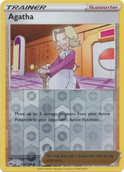 Agatha - 129/198 - Uncommon - Reverse Holo