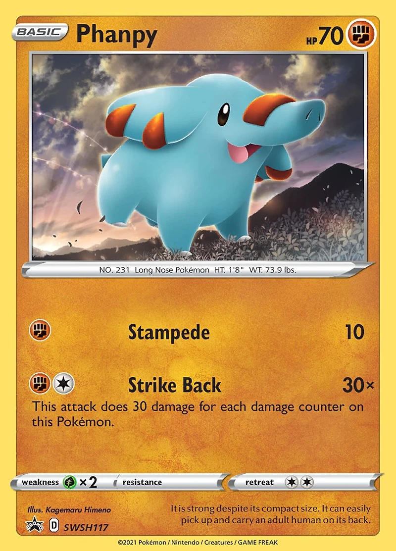 Phanpy - SWSH117 - SWSH Black Star Promos