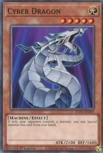 Cyber Dragon - EGO1-EN009 - Common - 1st Edition
