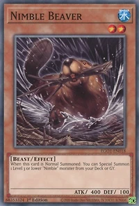 Nimble Beaver - EGO1-EN018 - Common - 1st Edition