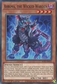 Ahrima, the Wicked Warden - EGS1-EN016 - Common - 1st Edition