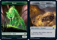 Beast Token // Treasure Token (020) - Foil