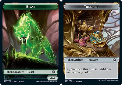 Beast Token // Treasure (021) - Foil