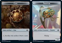 Clue Token (014) // Thopter Token - Foil
