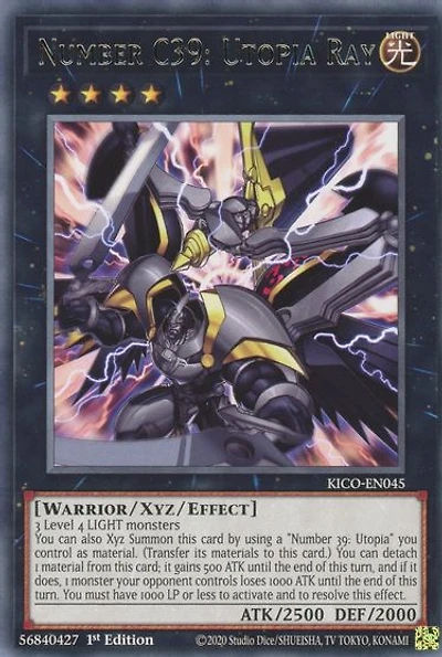 Number C39: Utopia Ray - KICO-EN045 - Rare - 1st Edition