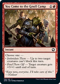 You Come to the Gnoll Camp - Foil