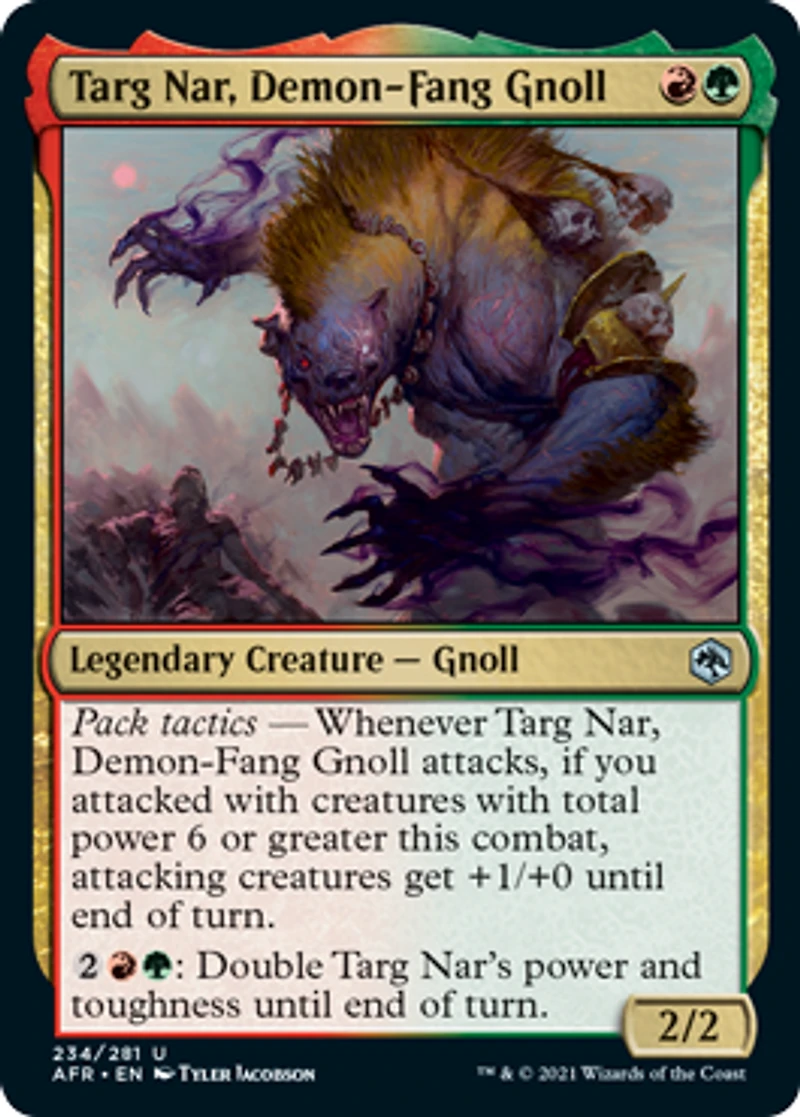 Targ Nar, Demon-Fang Gnoll - Foil