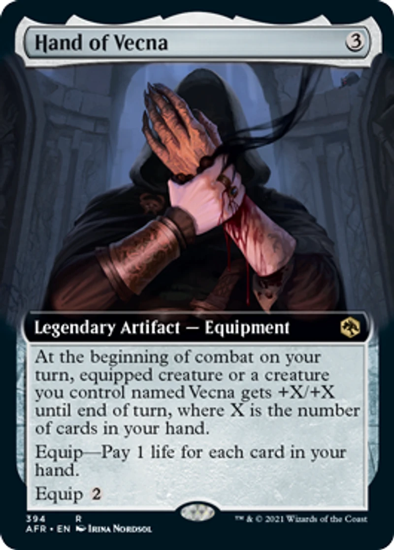 Hand of Vecna - Foil - Extended Art