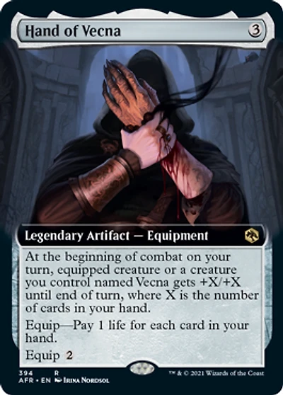Hand of Vecna - Foil - Extended Art