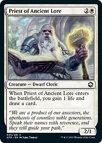 Priest of Ancient Lore - Foil