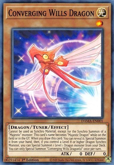 Converging Wills Dragon - DAMA-EN001 - Common - 1st Edition