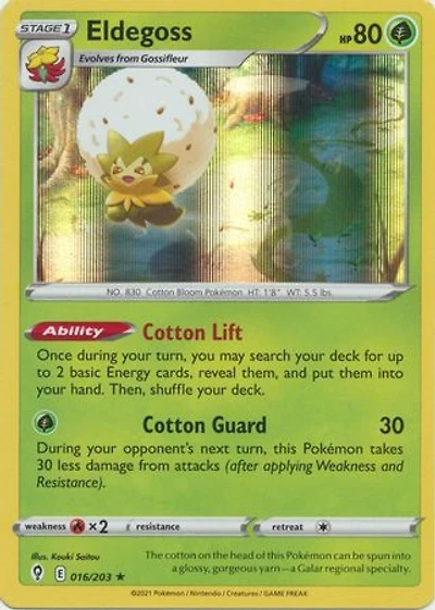 Eldegoss - 016/203 - Holo Rare