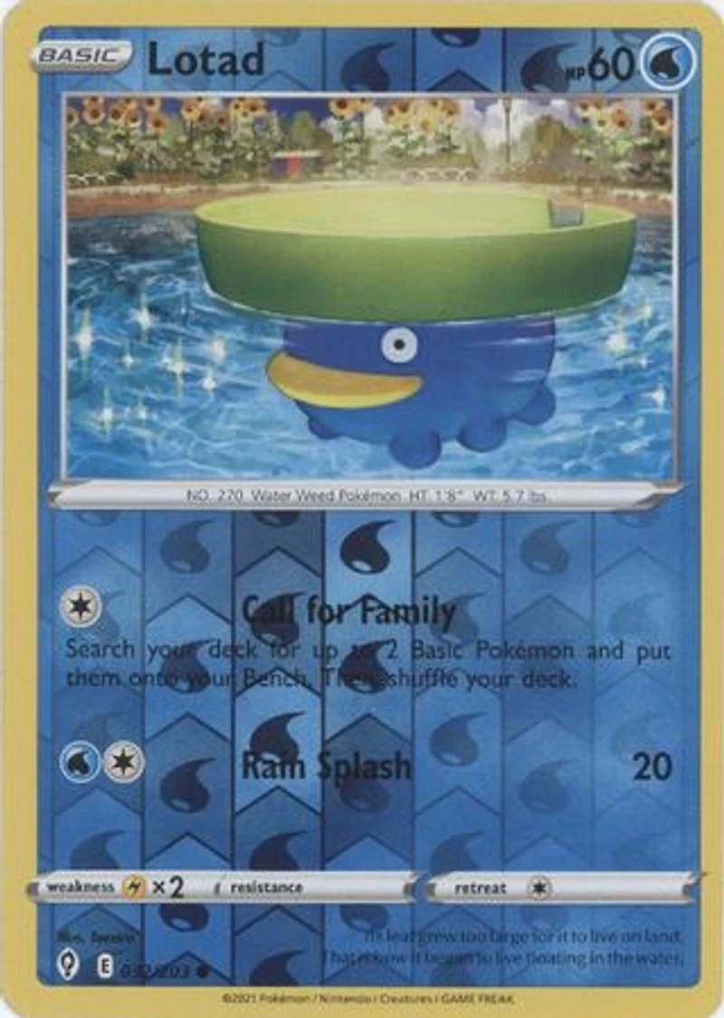 Lotad - 032/203 - Common - Reverse Holo